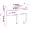 vidaXL T&ecirc;te de lit de rangement Ch&ecirc;ne fum&eacute; 135 cm Bois d'ing&eacute;nierie