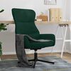 vidaXL Chaise de relaxation Vert fonc&eacute; Velours