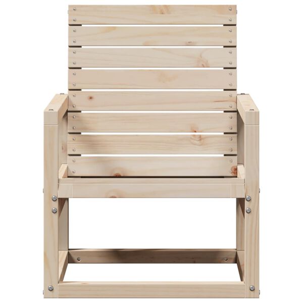 vidaXL Chaise de jardin 57,5x63x76 cm bois de pin massif
