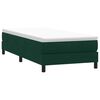 vidaXL Sommier &agrave; lattes de lit et matelas vert fonc&eacute; 80x220 cm velours