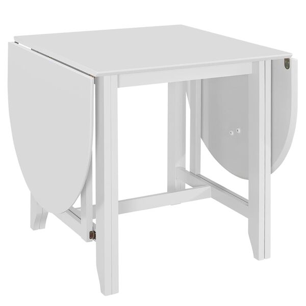 vidaXL Table &agrave; manger extensible blanc (75-180) x 75 x 74 cm MDF