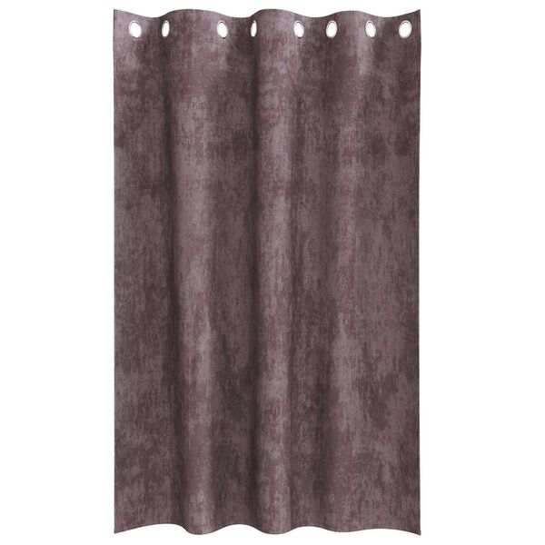 vidaXL Rideaux en velours 2 pcs Marron 175 x 140 cm Velours