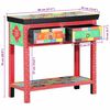 vidaXL Table console Multicolore 80 x 35 x 76 cm Bois d'ingénierie