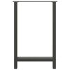 vidaXL Pieds de table de bar Anthracite 2 pi&egrave;ces 60 x (90-91) cm Acier
