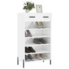 vidaXL Armoire &agrave; chaussure Blanc brillant 60x35x105 cm Bois ing&eacute;nierie