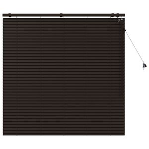 vidaXL Store V&eacute;nitien Marron fonc&eacute; 140 x 130 cm 35 mm