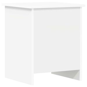 vidaXL Coffre de rangement Blanc 40 x 40 x 50 cm Bois d'ing&eacute;nierie