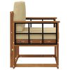 vidaXL Canap&eacute; d&rsquo;ext&eacute;rieur Bois d'acacia massif et polyester Naturel