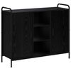vidaXL Buffet Ch&ecirc;ne noir 97 x 33 x 81 cm Bois d'ing&eacute;nierie