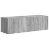 vidaXL Ensemble de meuble TV mural Montage mural 6 pcs Gris Sonoma