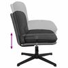 vidaXL Chaise pivotante de bureau Gris fonc&eacute; Tissu