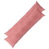 vidaXL Coussin avec oreiller HEERLEN 2 pi&egrave;ces Rose Velours