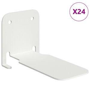vidaXL &Eacute;tag&egrave;re Flottante Invisible 24 pc Blanc 6 x 11 x 6,5 cm
