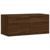 vidaXL Armoire murale ch&ecirc;ne marron 80x36,5x35 cm bois d'ing&eacute;nierie