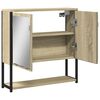 vidaXL Armoire de salle de bain &agrave; miroir ch&ecirc;ne sonoma bois ing&eacute;nierie