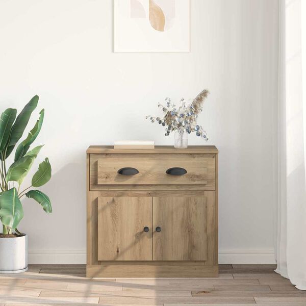 vidaXL Haut Armoire avec tiroir Ch&ecirc;ne artisanal 70 x 35,5 x 67,5 cm