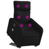 vidaXL Fauteuil inclinable de massage &eacute;lectrique Noir Tissu