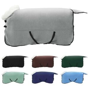 vidaXL Couverture &Eacute;quine Vert fonc&eacute; complet 165 cm Fleece polaire