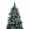 vidaXL Sapin de Noël artificiel Vert 180 cm PVC, Acier et Plastique