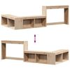 vidaXL Table de chevet avec bureau 232x112x75 cm bois de pin massif