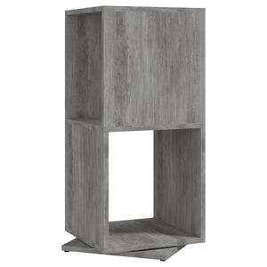 vidaXL Armoire rotative Gris b&eacute;ton 34,5x34,5x75,5 cm bois d'ing&eacute;nierie
