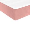 vidaXL Matelas de lit à ressorts ensachés Rose 100x200x20 cm Velours