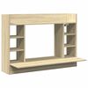 vidaXL Bureau mural ch&ecirc;ne sonoma 105x48x75 cm bois d'ing&eacute;nierie