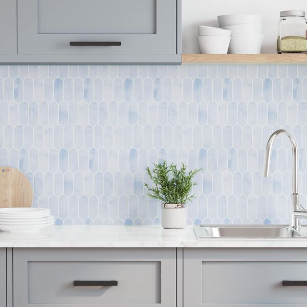 vidaXL Autocollants D&eacute;coratifs 10 pcs Bleu clair 30 x 30 x 0,8 cm