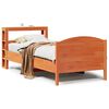 vidaXL Cadre de lit sans matelas cire marron 90x190 cm bois pin massif