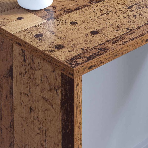 vidaXL Bureau mural Bois Ancien 80 x 45 x 30 cm Bois d'ing&eacute;nierie