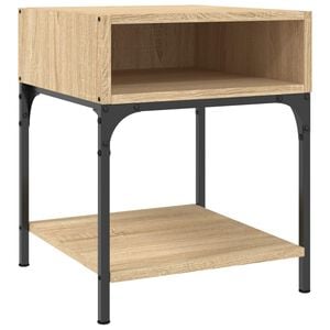 vidaXL Table de chevet ch&ecirc;ne sonoma 40x41x50 cm bois d'ing&eacute;nierie