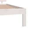 vidaXL Cadre de lit sans matelas blanc bois de pin massif 140x200 cm
