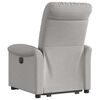 vidaXL Fauteuil inclinable électrique gris nuage tissu