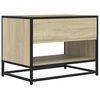 vidaXL Meuble TV chêne sonoma 61x40x46 cm bois d'ingénierie et métal