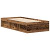 vidaXL Cadre de lit sans matelas vieux bois 90x200 cm bois ing&eacute;nierie