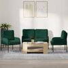 vidaXL Ensembles de canap&eacute;s 3 pcs Vert fonc&eacute; 115 x 56 x 80 cm