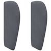 vidaXL Oreille de t&ecirc;te de lit Gris Fonc&eacute; 40 x 23 x 6 cm Velours
