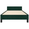 vidaXL Cadre de lit sans matelas vert fonc&eacute; 90x200 cm velours