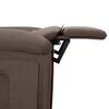 vidaXL Fauteuil inclinable électrique Taupe Tissu
