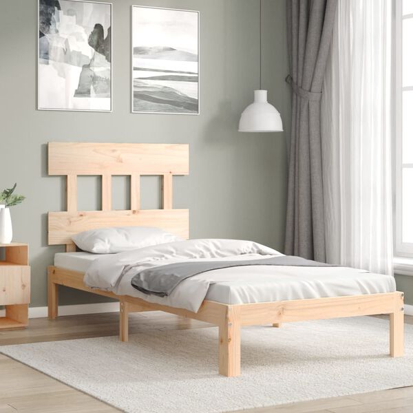 vidaXL Cadre de lit sans matelas bois de pin massif