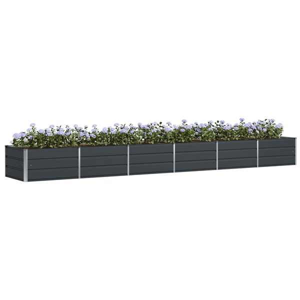 vidaXL Jardini&egrave;re Anthracite 480 x 80 x 45 cm Acier