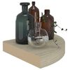 vidaXL Étagère d'angle flottante chêne 25x25x3,8 cm MDF