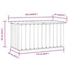 vidaXL Bo&icirc;te de rangement de jardin Gris 129x67x65 cm