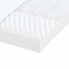vidaXL Matelas en mousse blanc 80x210 cm 7 zones dureté 20 ILD
