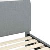 vidaXL Cadre de lit pour enfants avec tête de lit Gris clair