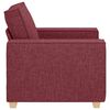 vidaXL Canap&eacute; Fauteuil Rouge Vin 100x78x84 cm Tissu