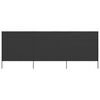 vidaXL Paravent 3 panneaux Tissu 400 x 160 cm Anthracite