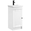 vidaXL Meuble de salle de bain avec &eacute;vier Blanc 42 x 40 x 84,5 cm