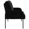 vidaXL Canap&eacute;s avec coussin 110cm Noir Contreplaqu&eacute;