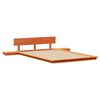 vidaXL Cadre de lit Marron 140 x 190 cm bois